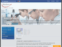Tablet Screenshot of bioserv.fr